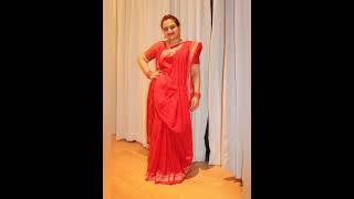 Red love ❤️ red redsareelook ilkal ilkalsaree bridalsarees bridal aadyaalaxmipremiumhandloom [upl. by Nywled]