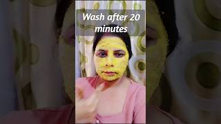 Daily face pack on glowing skin healthshortfeedbeauty recipe [upl. by Ybanrab]