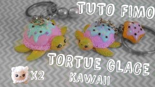 TUTO FIMO  TORTUE GLACE KAWAII [upl. by Imoan]