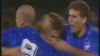 14 ottobre 1992  ItaliaSvizzera 22 Qualificazioni Mondiali  Almanacchi Azzurri [upl. by Zapot]