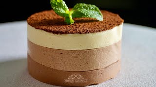 Triple Chocolate Mousse Cake Recipe – Bruno Albouze [upl. by Riddle]