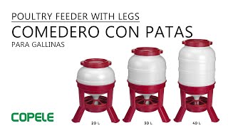 Comedero con Patas para Gallinas  COPELE [upl. by Jollenta]