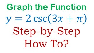 How to Graph the Cosecant Function y2 csc3xpi [upl. by Reeves]