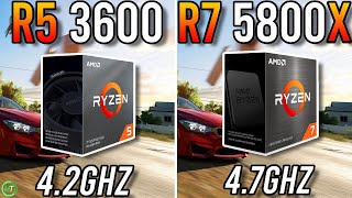 Ryzen 5 3600 vs Ryzen 7 5800X  Big Upgrade [upl. by Kathi100]