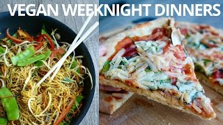 EASY VEGAN WEEKNIGHT DINNERS [upl. by Porcia]