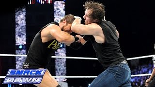 Dean Ambrose vs Curtis Axel SmackDown January 02 2015 [upl. by Enomis539]