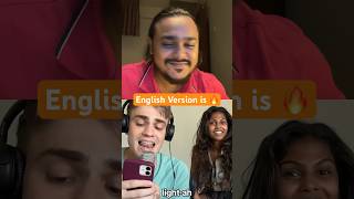 English version is LIT 🔥 reaction reactionvideo aasakooda singing singer music [upl. by Duwad]