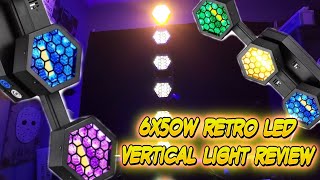 6x50w Retro LED Light  Vertical  RGB Color Mixing [upl. by Claudette438]