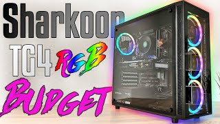 650€  Sharkoon TG4 RGB RYZEN 2600 RX590 ASRock B450 Gaming PC selber bauen  Zusammenbau 2020 [upl. by Anirtac]