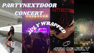 JULY VLOG Partynextdoor concert dying my hair 4th of July [upl. by Idurt395]