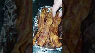 Crispy Air Fryer Bacon shorts ninjawoodfiregrill [upl. by Sybyl]