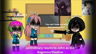 unOrdinary reacts to John as Cid KagenouShadow  12  RusEng [upl. by Niamjneb]