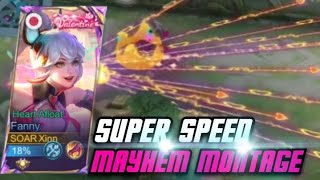 SUPER SPEED FANNY MAYHEM MONTAGE   ROBOTIC SPAM CABLES   MLBB [upl. by Korenblat]