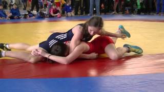 Ringen LM Sachsen 2016 Chemnitz weibl Jugend 56kg FR Richter Gelenau  Barth Aue [upl. by Bauer331]