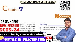 Motion  Class 9 Science Chapter 7 Full Chapter [upl. by Ayhay]