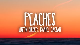 Justin Bieber  Peaches ft Daniel Caesar Giveon 1 HOOR LOOP  LYRICS [upl. by Atteiluj843]