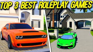 Top 3 Roleplay Games on Roblox 2024 [upl. by Nalaf]