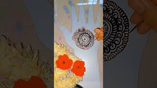 Mandala Mehndi Design  mehndidesigns mandalahennadesign shorts viralvideo [upl. by Alan539]