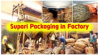 Betel Nutsupari processing and packaging in factory  Amatya Impex Pvt Ltd [upl. by Ydnat599]