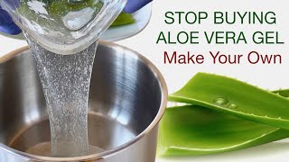 How To Make Homemade Plain Aloe Vera Gel With 100 Fresh Aloe Vera Gel  You Need Just 4 Ingredients [upl. by Niro]