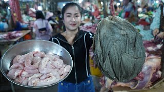 Market show Yummy beef tripe and beef intestine cooking  Countryside Life TV [upl. by Shakespeare]