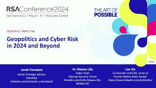 Geopolitics and Cyber Risk in 2024 and Beyond [upl. by Erbes416]