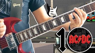 Top 10 Riffs ACDC Dedicated To Malcolm Young [upl. by Brant]