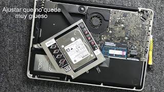 Instalación segundo disco duro en MacBook Pro y configuración [upl. by Aniad]