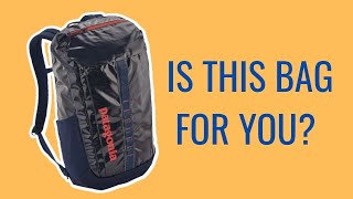 Patagonia Black Hole 25L Backpack Review  1 Year Later  Pros and Cons  On Back 360 View [upl. by Bordie]