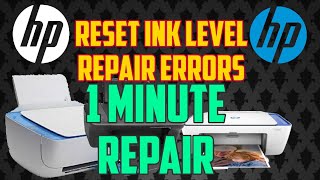 How to repair errors and reset your HP printer and the ink level [upl. by Acimad]