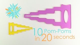 Make 10 PomPoms in 20 Seconds [upl. by Winifield]