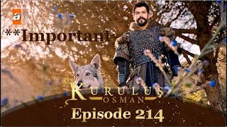 Osman Season 5 Episode 214 Urdu  Review  Ghazi Explains [upl. by Wadleigh139]