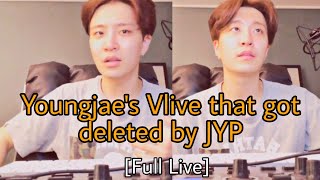 Eng Sub GOT7 YOUNGJAE VLIVE DELETED BY JYPE 9 July 2020 [upl. by Monney]