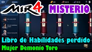 MIR4 Misterio 42  Libro de Habilidades perdido  Mujer Demonio Toro [upl. by Karola]