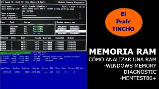 ¿Cómo analizar la memoria RAM Windows Memory Diagnostic y Memtest86  El Profe Tincho [upl. by Earla396]