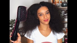 ISSA NO PADDLE BRUSH BLOW DRYER HONEST REVIEW  Natural Hair  AbbieCurls [upl. by Hale]