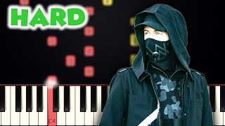 Faded  Alan Walker  HARD PIANO TUTORIAL  SHEET MUSIC by Betacustic [upl. by Aynatan425]