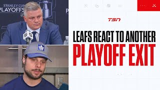 Maple Leafs react to play off exit in Game 7 vs Boston [upl. by Downe884]