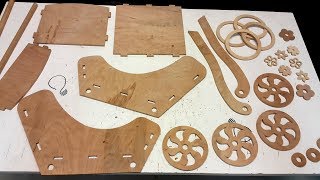 Making a Wooden Doll Pram on the Scroll Saw Part 1 of 2 [upl. by Xenia]