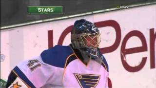 Jamie Benn Sick Goal Against St Louis November272010 [upl. by Otrebide485]