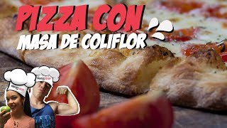 ¿CÓMO HACER PIZZA CON MASA DE COLIFLOR  Receta de Pizza  Pizza  Receta Saludable [upl. by Canning611]