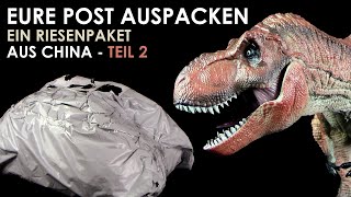 Temu Riesenpaket auspacken  Teil 2 mit Jurassic Park™ Tyrannosaurus Rex  TRex  Dinosaurier Figur [upl. by Mortimer]