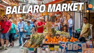 Etremely Windy Day At Ballaro Market In Palermo Sicily Italy  Walking Tour  38 [upl. by Arlina]