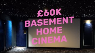 £60000 Cotswolds Basement Home Cinema ft MampkSound  Lyngdorf Dolby Atmos Audio amp Sony 4K projector [upl. by Yhtak885]