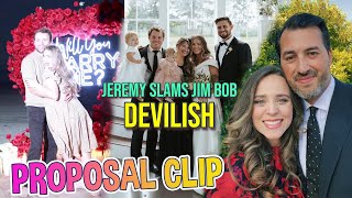 DUGGAR UPDATE Jeremy Vuolo Calls Jim Bob Duggar’s Beliefs ‘Devilish’ Jason Shares Proposal Clip [upl. by Eitsim]