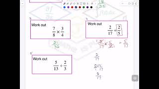 TKMaths KS3 Math FractionMultiplication and division video 7 [upl. by Apoor]