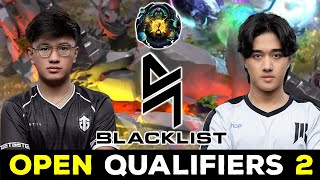 NEW BLACKLIST IN OPEN QUALIFIERS 2 ESL ONE KUALA LUMPUR 2023 DOTA 2 [upl. by Lontson800]