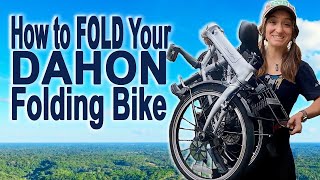 How to Fold a DAHON Foldable Bike [upl. by Kcirddahc748]