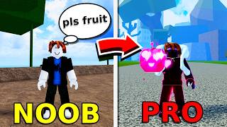 NOOB To PRO in Blox Fruits as a Fruit Beggar [upl. by Chiaki126]