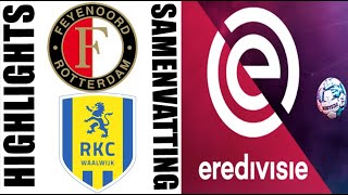 RKC Waalwijk vs Feyenoord 23 Samenvatting  eredivisie 20242025 [upl. by Drehcir]